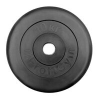 Диск «PROFIGYM» обрезиненный, металлическая втулка 10 кг (1,25 кг - 25 кг, 26мм, 51мм)