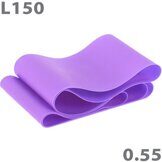Эспандер ТПЕ лента для аэробики 150 см х 15 см х 0,55 мм (фиолетовый) MTPL-150-55